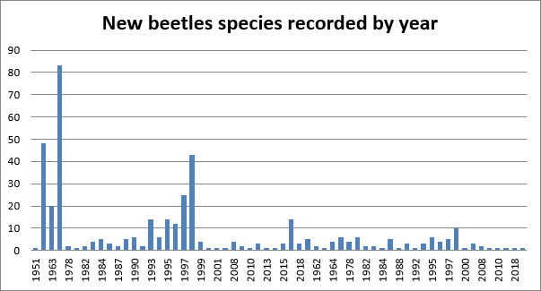 BeetleSpeciesByYear