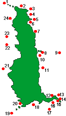 Lundy divesites map